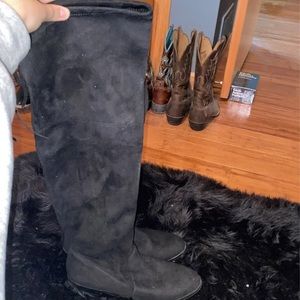 Over the Knee Black Boots
